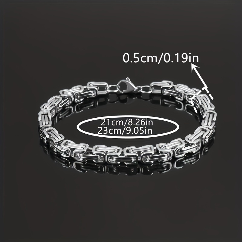 Men's Stainless Steel Emperor Chain Necklace, Fashionable
